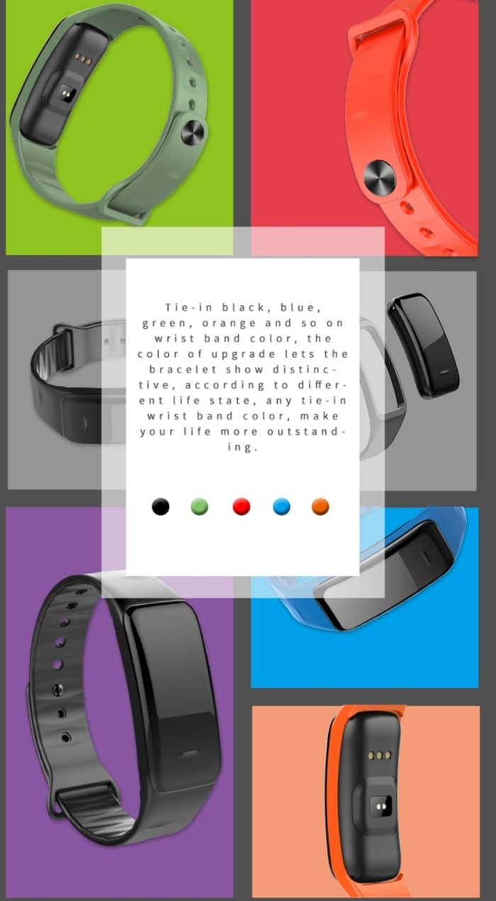 CHIGU C1Plus Fitness-Tracker, 0,96 Zoll IPS-Bildschirm, Smartband-Armband, IP67 wasserdicht, unterstützt Sportmodus/Blutdruck/Schlafmonitor/Herzfrequenzmonitor/Ermüdungsmonitor/Sitzungserinnerung, C1 Plus Black, C1 Plus Orange, C1 Plus Grenn, C1 Plus B... – Bild 20