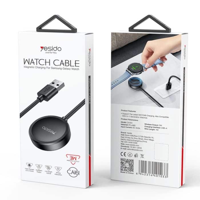 Für Samsung Watch Yesido CA161 USB-Magnetladegerät, Kabellänge: 1 m, CA161 – Bild 8