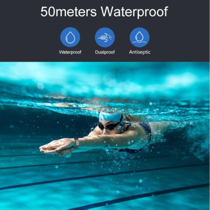 TLW B3 Fitness-Tracker, 0,66 Zoll OLED-Bildschirm, Smart-Armband, IP67 wasserdicht, unterstützt Sportmodus/kontinuierliche Herzfrequenzüberwachung/Schlafüberwachung/Informationserinnerung, B3 Black, B3 Blue, B3 Red – Bild 8