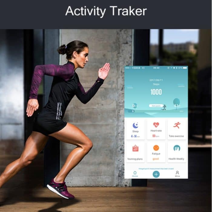 TLW B3 Fitness-Tracker, 0,66 Zoll OLED-Bildschirm, Smart-Armband, IP67 wasserdicht, unterstützt Sportmodus/kontinuierliche Herzfrequenzüberwachung/Schlafüberwachung/Informationserinnerung, B3 Black, B3 Blue, B3 Red – Bild 9