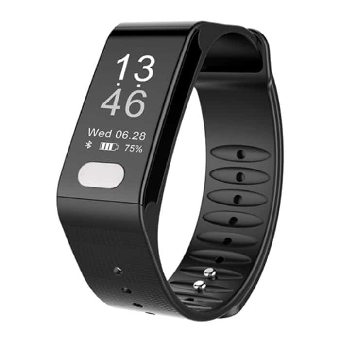 TLW T6 Fitness-Tracker, 0,96 Zoll OLED-Display, Armband, Smart-Armband, unterstützt Sportmodus/EKG/Herzfrequenzüberwachung/Blutdruck/Schlafüberwachung, T6 Black, T6 Blue, T6 Red – Bild 2