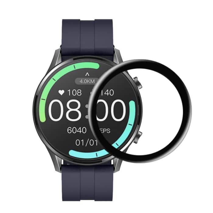 Gebogene 3D-Verbundmaterial-Soft-Film-Displayschutzfolie für Xiaomi Imilab W12 (schwarz) – Bild 1