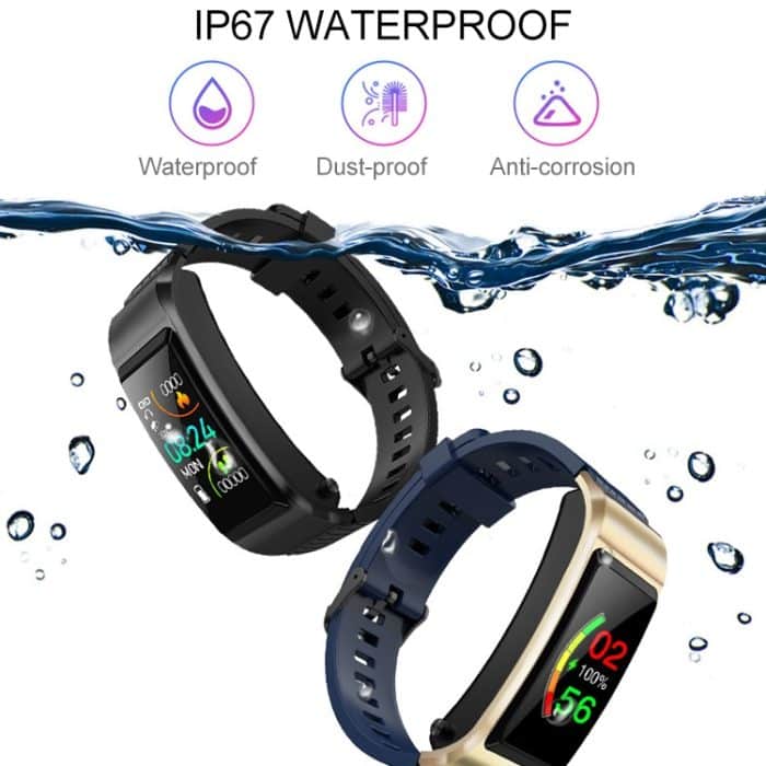 S2 1,08-Zoll-TFT-Farbbildschirm-Smartwatch, Silikonarmband, IP67 wasserdicht, Support-Anruferinnerung/Herzfrequenzüberwachung/Schlafüberwachung/Blutsauerstoffüberwachung/Blutdrucküberwachung – Bild 5