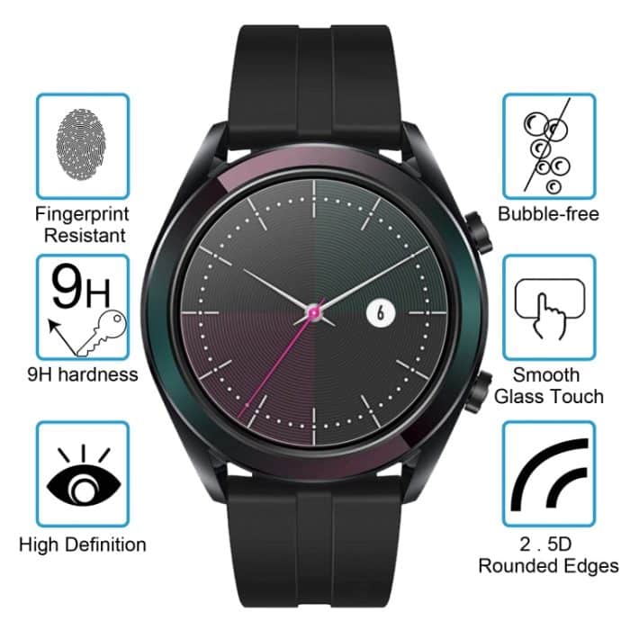 Für Huawei Uhr GT Elegant 0,26 mm 2.5d 9H Temperiertes Glasfilm-Bildschirmschutzfolie – Bild 3