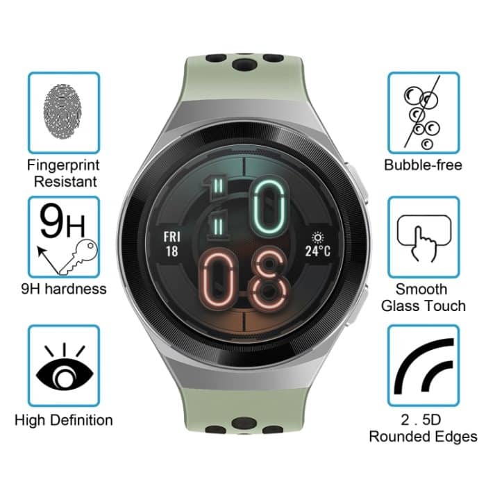 Für Huawei-Uhr GT 2E 46mm 0,26 mm 2.5D 9H Temperierter Glasfilm-Displayschutzfolie – Bild 3
