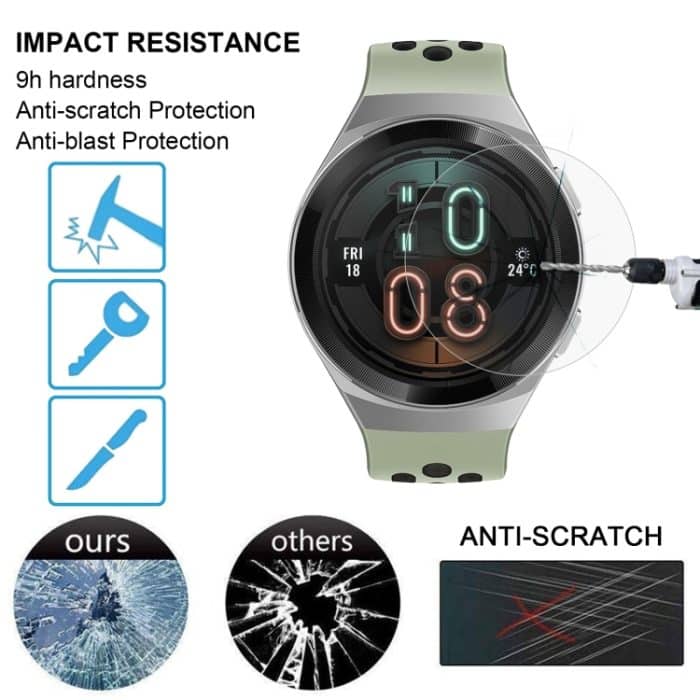 Für Huawei-Uhr GT 2E 46mm 0,26 mm 2.5D 9H Temperierter Glasfilm-Displayschutzfolie – Bild 4