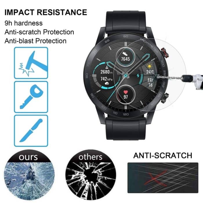Für Huawei-Ehre Magic Watch2 0.26mm 2.5d 9H Tempered Glass Film-Bildschirmschutzfolie – Bild 4