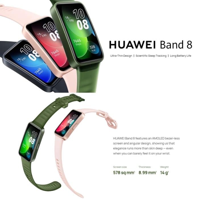 HUAWEI Band 8 NFC 1,47 Zoll AMOLED Smartwatch, unterstützt Herzfrequenz-/Blutdruck-/Blutsauerstoff-/Schlafüberwachung, HUAWEI Band 8 NFC – Bild 2