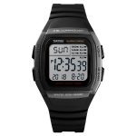 SKMEI 1278 Modische 50m wasserdichte Digitaluhr für den Außenbereich Studentensport Armbanduhr Unterstützung 5 Gruppenwecker (Titan)