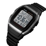 SKMEI 1278 Modische 50m wasserdichte Digitaluhr für den Außenbereich Studentensport Armbanduhr Unterstützung 5 Gruppenwecker (Titan) – Bild 3
