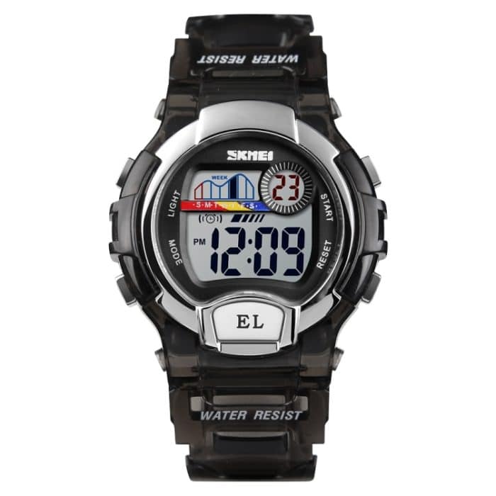 CA4904B.jpg SKMEI 1450 Damen Transparente Digitaluhr 50 m wasserdichte Sportuhr mit LED-Licht – Bild 1