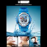 SKMEI 1450 Damen Transparente Digitaluhr 50 m wasserdichte Sportuhr mit LED-Licht – Bild 9