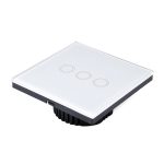 86 mm 3-Gang-Wandschalter aus gehärtetem Glas, Smart-Home-Licht-Touch-Schalter mit RF433-Fernbedienung, AC 110 V–240 V, 86mm 3 Gang/Black, 86mm 3 Gang/Gold, 86mm 3 Gang/White – Bild 4