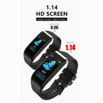 C919 1,14 Zoll IPX67 wasserdichte Smartwatch, unterstützt Anruferinnerung/Herzfrequenzüberwachung/Blutdrucküberwachung/Schlafüberwachung – Bild 4