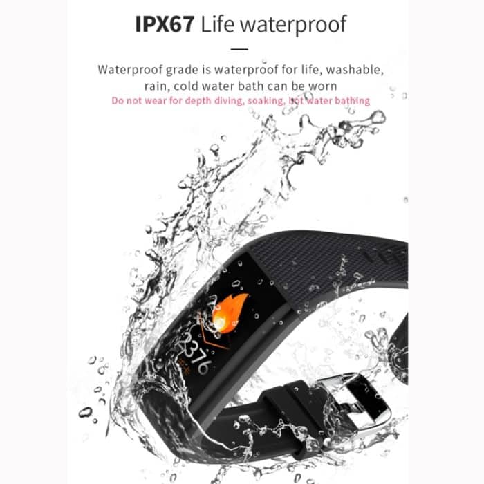 C20 1,14-Zoll-IPS-Touchscreen IPX67 wasserdichte Smartwatch, unterstützt Anruferinnerung/Herzfrequenzüberwachung/Blutdrucküberwachung/Schlafüberwachung – Bild 11
