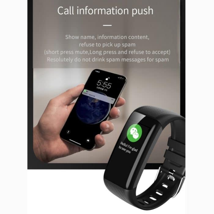 C20 1,14-Zoll-IPS-Touchscreen IPX67 wasserdichte Smartwatch, unterstützt Anruferinnerung/Herzfrequenzüberwachung/Blutdrucküberwachung/Schlafüberwachung – Bild 13