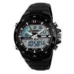 SKMEI 1016 Multifunktionale Herren-Outdoor-Sport-Nachtleuchtende, wasserdichte Doppel-Digitaluhr