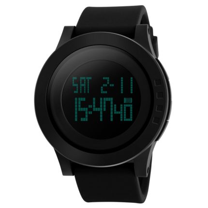 SKMEI 1142 Multifunktionale Herren-Outdoor-Sport-Nachtleuchtende, wasserdichte Silikagel-Digitaluhr