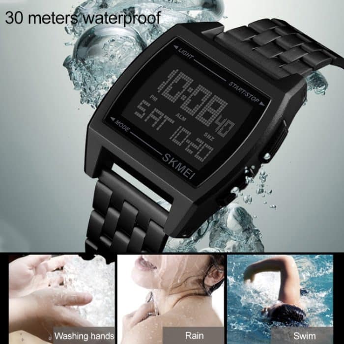 SKMEI 1368 Multifunktionale Herren-Outdoor-Sport-Nachtleuchtende, wasserdichte Digitaluhr – Bild 8
