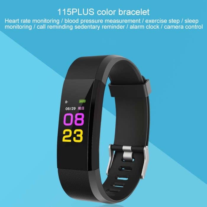 115Plus 0,96 Zoll OLED-Farbbildschirm-Smart-Armband, unterstützt Anruferinnerung/Herzfrequenzüberwachung/Blutdrucküberwachung/Schlafüberwachung/Sitzungserinnerung – Bild 7
