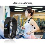 115Plus 0,96 Zoll OLED-Farbbildschirm-Smart-Armband, unterstützt Anruferinnerung/Herzfrequenzüberwachung/Blutdrucküberwachung/Schlafüberwachung/Sitzungserinnerung – Bild 8