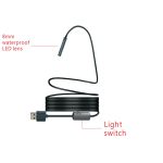 YPC110 8 mm 2,0 MP HD-Kamera WiFi-Endoskop Schlangenrohr-Inspektionskamera mit 8 LEDs, wasserdicht IP68, Linsendurchmesser: 8 mm, Länge: 3,5 m, harte Linie – Bild 5