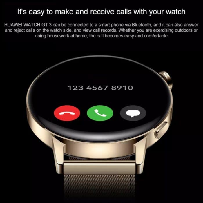 HUAWEI WATCH GT 3 Smart Watch 42 mm geflochtenes Armband, 1,32 Zoll AMOLED-Bildschirm, unterstützt Herzfrequenzmessung / GPS / 7 Tage Akkulaufzeit / NFC, GT 3 42mm Pink – Bild 18