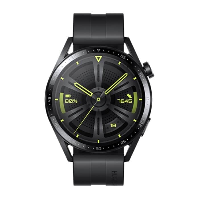 HUAWEI WATCH GT 3 Smartwatch, 46-mm-Gummiarmband, 1,43-Zoll-AMOLED-Bildschirm, unterstützt Herzfrequenzmessung / GPS / 14 Tage Akkulaufzeit / NFC, GT 3 46mm Black – Bild 2