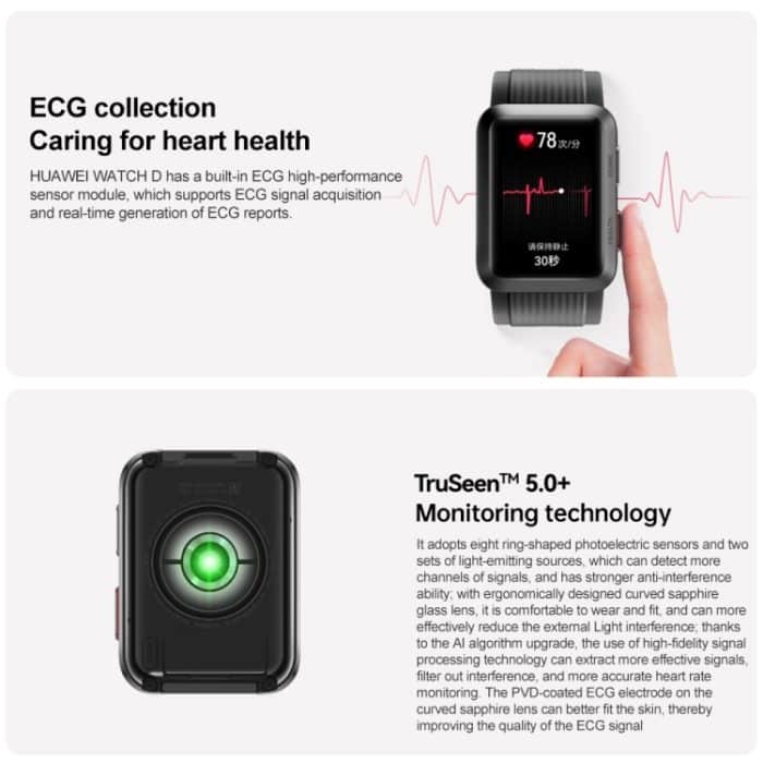 HUAWEI WATCH D Smart Healthy Watch, 1,64-Zoll-AMOLED-Bildschirm, unterstützt EKG-/Blutdrucküberwachung – Bild 7