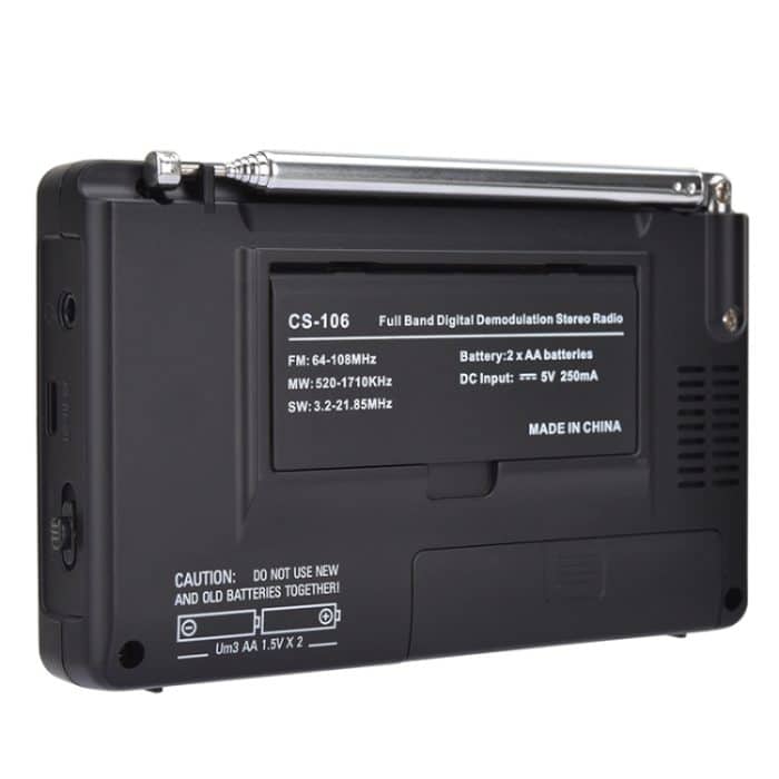 CS-106 10KHZ Multifunktionaler digitaler Stereo-Funkempfänger mit voller Banddemodulation – Bild 3