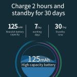 X1 1,08 Zoll Farbbildschirm IP67 wasserdichtes Smartwatch-Armband, unterstützt Nachrichtenerinnerung / Herzfrequenzmesser / Blutsauerstoffüberwachung / Blutdrucküberwachung / Schlafüberwachung – Bild 13