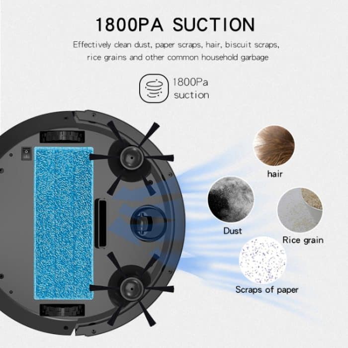 BOWAI OB8S Haushalts-Kehrroboter mit intelligenter Pfadaufladung, OB8S (Black), OB8S (White) – Bild 5