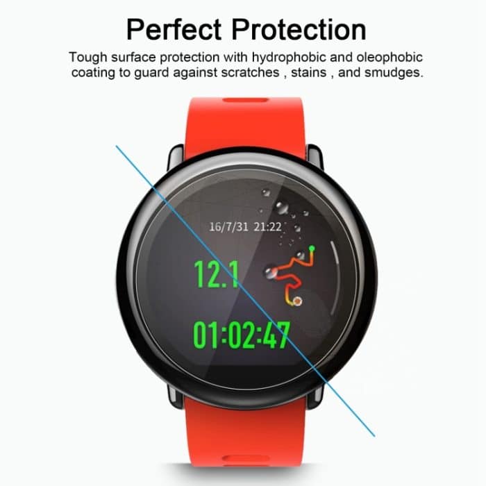 2 PCS ENKAY Hat-Prince für Xiaomi Huami AMAZFIT Smart Watch 0,2 mm 9H Oberflächenhärte 2,15 D Explosionsgeschützte Hartglasfolie – Bild 5