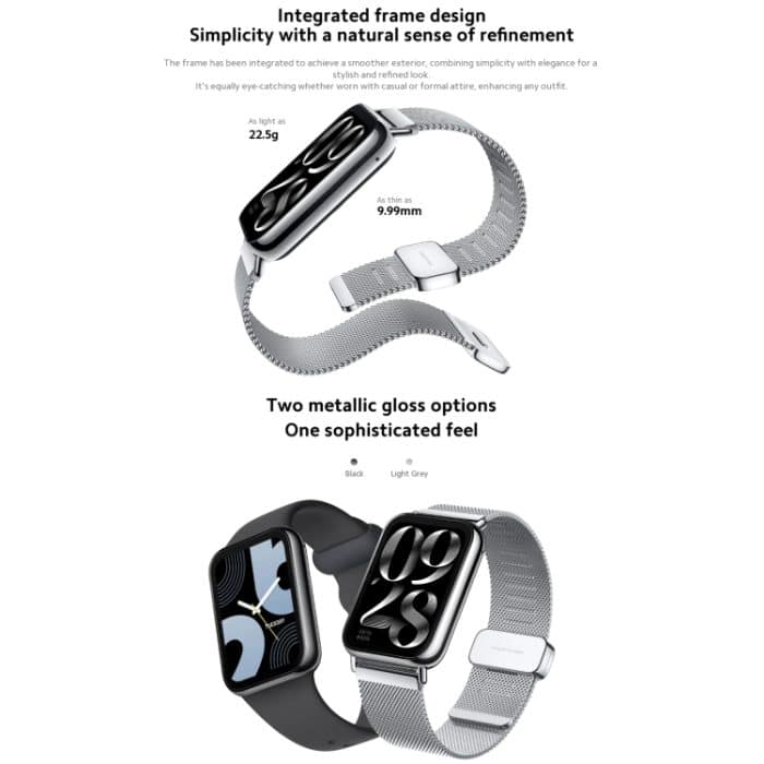 Original Xiaomi Mi Band 8 Pro Global 1,74 Zoll AMOLED Vollfarbbildschirm 5ATM wasserdichte Smartwatch, unterstützt GPS / NFC / Herzfrequenz – Bild 7