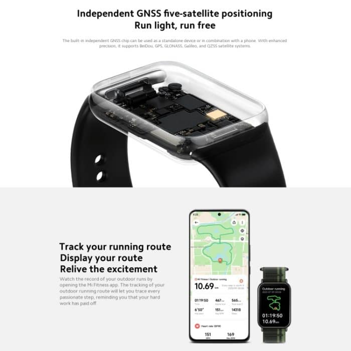 Original Xiaomi Mi Band 8 Pro Global 1,74 Zoll AMOLED Vollfarbbildschirm 5ATM wasserdichte Smartwatch, unterstützt GPS / NFC / Herzfrequenz – Bild 10