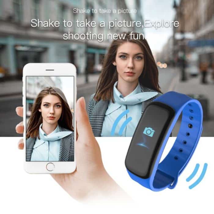 TLW B1 Plus Fitness-Tracker, 0,96 Zoll Farbbildschirm, Bluetooth 4.0-Armband, Smart-Armband, IP67 wasserdicht, unterstützt Sportmodus/Herzfrequenzüberwachung/Schlafüberwachung/Informationserinnerung, B1 Black, B1 Blue, B1 Red – Bild 7