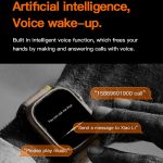 T800 Ultra 1,99 Zoll Silikonband Smartwatch unterstützt Herzfrequenz/EKG, Silicone Band – Bild 13