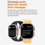 T800 Ultra 1,99 Zoll Silikonband Smartwatch unterstützt Herzfrequenz/EKG, Silicone Band – Bild 6