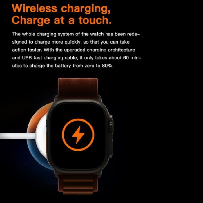 T800 Ultra 1,99 Zoll Silikonband Smartwatch unterstützt Herzfrequenz/EKG, Silicone Band – Bild 10