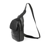 6023 Casual Litchi Texture Soft Face Vollnarben-Rindsleder One-Shoulder-Umhängetasche für Herren, Black, Coffee, Red, Brown – Bild 2