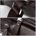 6023 Casual Litchi Texture Soft Face Vollnarben-Rindsleder One-Shoulder-Umhängetasche für Herren, Black, Coffee, Red, Brown – Bild 7