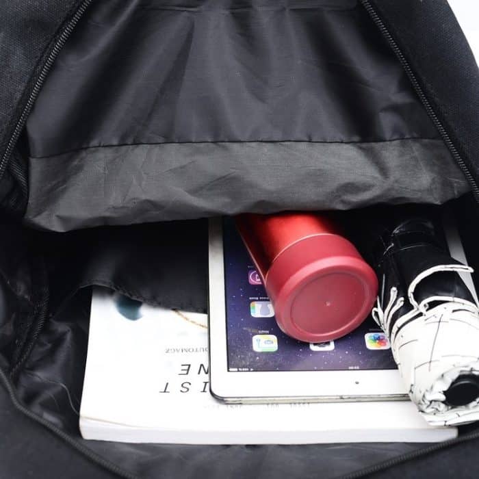 Katzenförmiger Freizeit-Rucksack aus Segeltuch mit doppelten Schultern, Q18817 – Bild 4