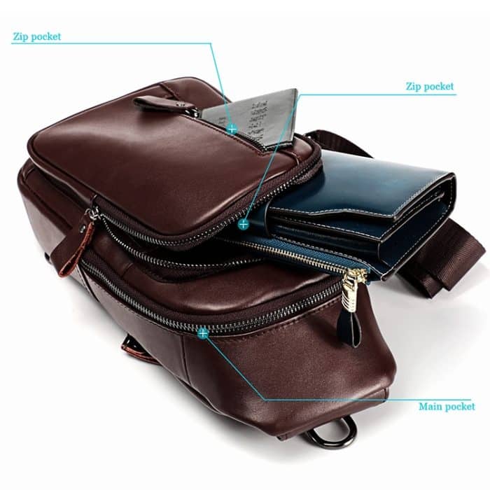 6027 Herren Umhängetasche Lässige Multifunktions-Schulter-Taillentasche – Bild 8