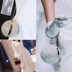 Kugelförmige Damenmode, Bankett, Party, Perlenhandtasche – Bild 6
