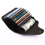 KB39 Einfache, modische Orgelkartentasche aus echtem Leder, Bonbonfarben-Kartenpaket – Bild 5