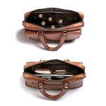 WEIXIER 8619 Retro-Stil PU-Leder-Handtasche, Umhängetasche, Umhängetasche für Herren, Größe: 38 x 30 x 11 cm, 38 x 30 x 11cm – Bild 5