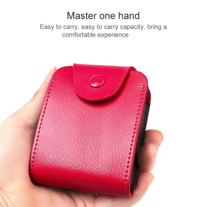 KB187 Großes Kartenetui aus Leder mit Litchi-Struktur – Bild 7