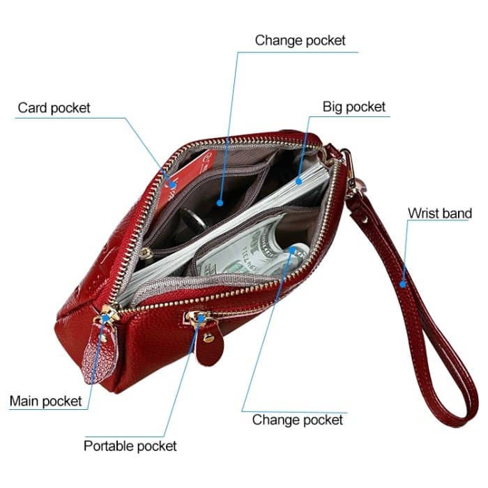 2025 Multifunktionale Litchi-Textur-Damenhandtasche mit großer Kapazität und Kartenfächern – Bild 7