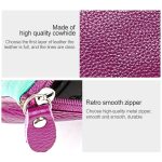 3572 Damenbrieftasche mit Reißverschluss aus Litchi-Textur-Leder, große Geldbörse – Bild 9