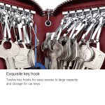 9101 Multifunktions-Taillen-hängende Öl-Wachs-Leder-Reißverschluss-Geldbörse Schlüsselhalter-Tasche – Bild 11